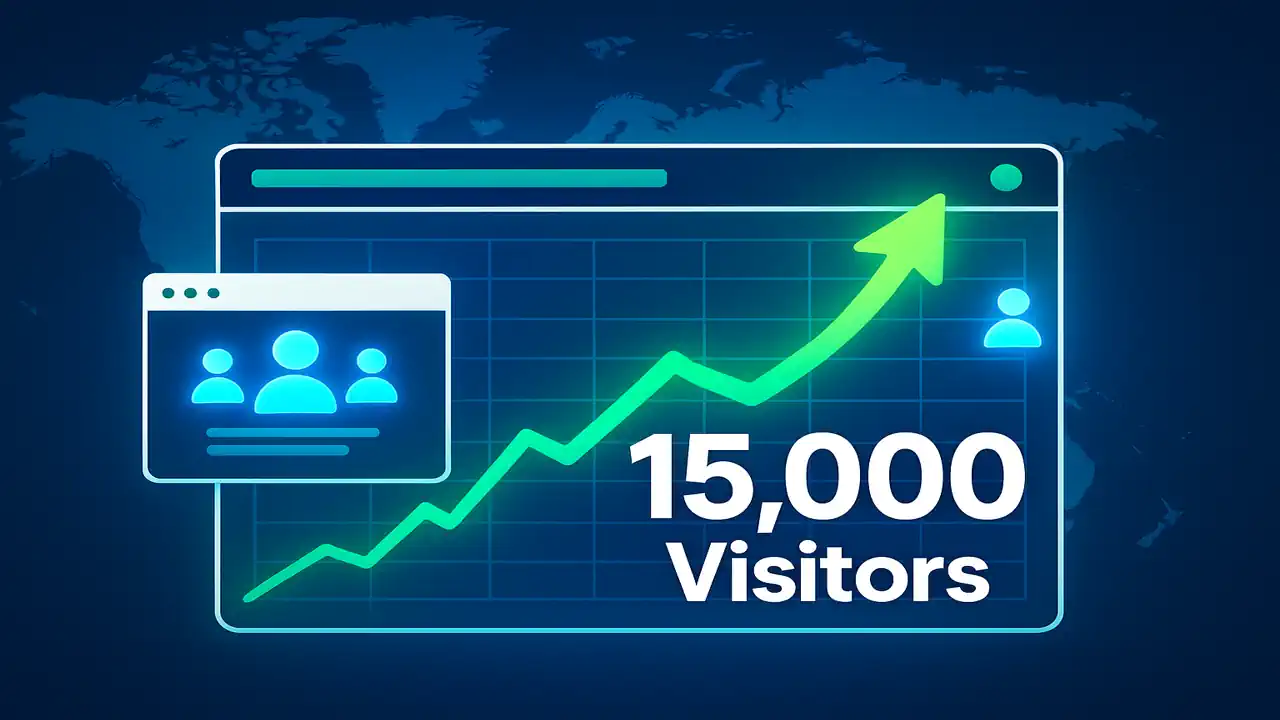 How to Quickly Get 15,000 Real Website Visitors at a Low Cost
